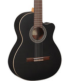 Alhambra Guitarra Electroacústica "Black Satin CW EZ" 7237, Cedro + Caoba con Funda