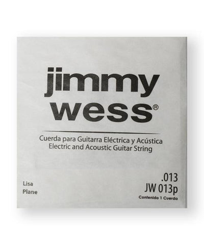 Jimmy Wess Cuerda JW-013P(12) para Guitarra Acústica y Eléctrica, 2A, Calibre 0.013, Acero