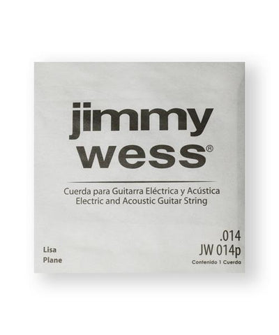 Jimmy Wess Cuerda JW-014P(12) para Guitarra Acústica y Eléctrica, 2A, Calibre 0.014, Acero