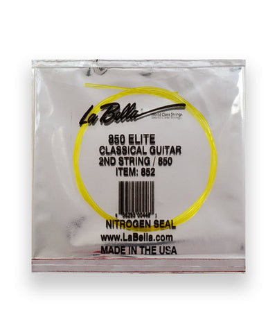 La Bella Cuerda "Golden" 852(12) para Guitarra Clásica, 2A, Nylon Dorado