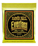 Ernie Ball Encordadura Everlast Medium Coated 80/20 Bronze 2554, Guitarra Acústica, 13-56
