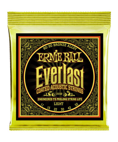 Ernie Ball Encordadura Guitarra Acústica 2558 Everlast Light