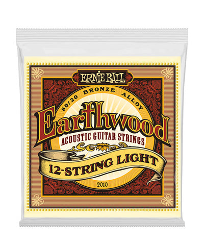 Ernie Ball Encordadura Guitarra Acústica 2010 Earthwood Light 12 Cuerdas