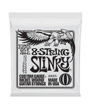 Ernie Ball Encordadura "Slinky 8 Cuerdas" 2625, Guitarra Eléctrica, Nickel Wound 10-74