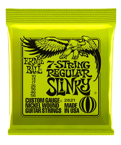 Ernie Ball Encordadura Guitarra Eléctrica 2621 Regular Slinky 7 Cuerdas Nickel Wound