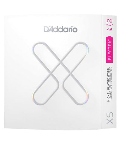 D'Addario Encordadura Super Light Coated XSE0942, Guitarra Eléctrica XS Nickel, 09-42