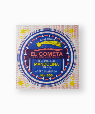 El Cometa Cuerda 600(12) para Mandolina, 1A, Acero