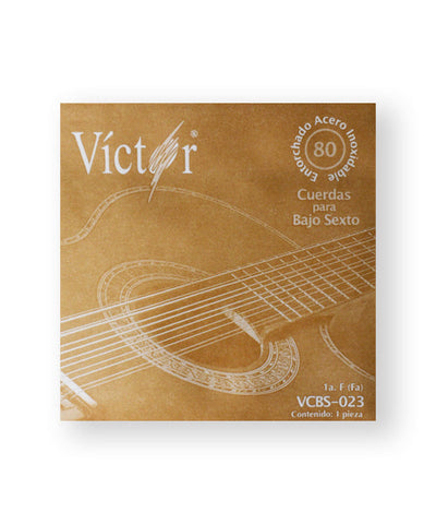 Víctor Cuerda 81(10) para Bajo Sexto, 1A, Entorchada Acero Inoxidable, 10pzas