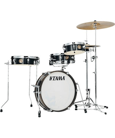 Tama Batería 4 piezas Negro Metálico LJK48P-HBK con Atriles, Club-JAM Pancake