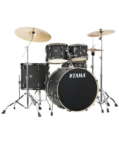 Tama Batería 5 piezas Negro Mate con Atriles y Asiento IP52H6WBN-BOB Imperialstar