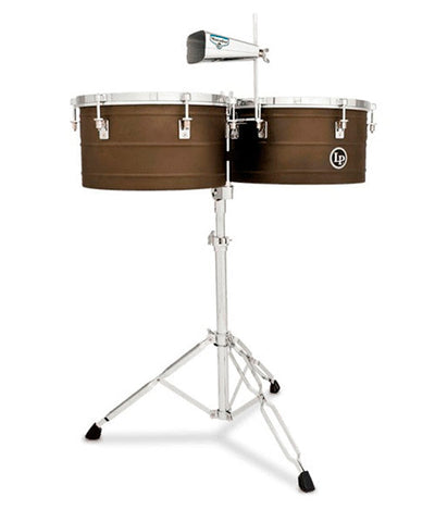 Latin Percussion Timbales 14" y 15" M258 Matador Recubierto con Atril
