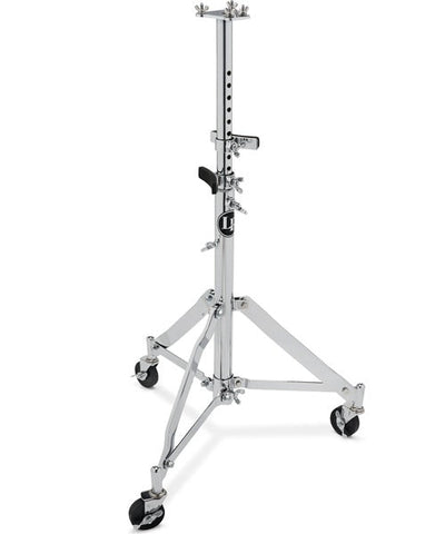 Latin Percussion Atril LP290B para Conga Doble Ajustable con Ruedas
