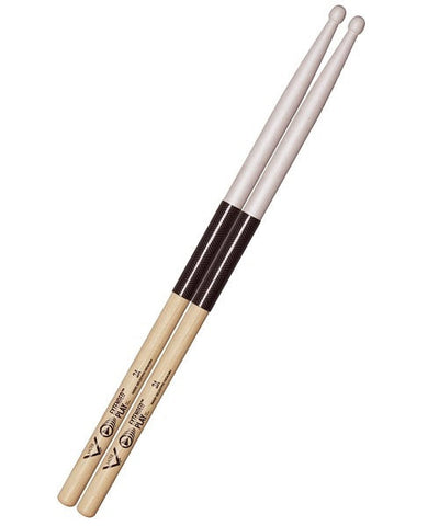 Vater Percussion Baquetas Extended Play Series Fatback 3A VEP3AW Hickory Punta de Madera