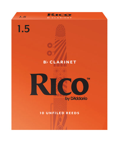 D'Addario (Rico) Cañas Para Clarinete Si Bemol 1 1/2, RCA1015(10), Caja Con 10 Pzas