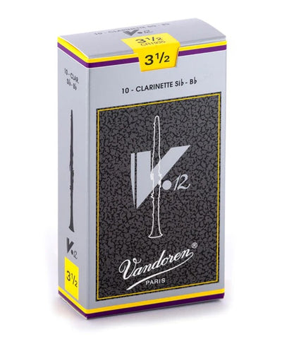 Vandoren Cañas "V12" Para Clarinete Si Bemol 3 1/2, CR1935(10), Caja Con 10 Pzas