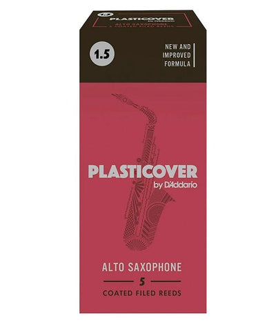 D'Addario Woodwinds (Rico) Cañas Plasticover para Saxofón Alto 1 1/2, RRP05ASX150(5), Caja con 5 Pzas