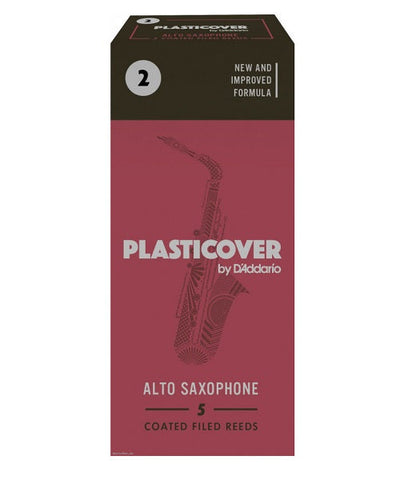 D'Addario Woodwinds (Rico) Cañas Plasticover para Saxofón Alto 2, RRP05ASX200(5), Caja con 5 Pzas