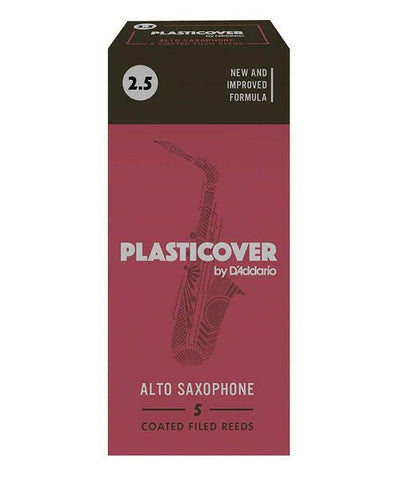 D'Addario Woodwinds (Rico) Cañas Plasticover para Saxofón Alto 2 1/2, RRP05ASX250(5), Caja con 5 Pzas