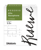 D'Addario Woodwinds Cañas Reserve Para Saxofón Alto 3+, DJR10305(10), Caja Con 10 Pzas