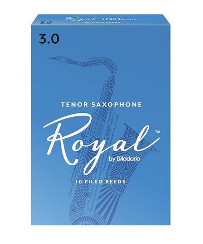D'Addario Woodwinds (Rico) Cañas Royal para Saxofón Tenor 3, RKB1030(10), Caja con 10 Pzas