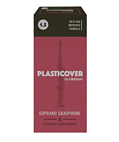 D'Addario Woodwinds (Rico) Cañas Plasticover para Saxofón Soprano 1 1/2, RRP05SSX150(5), Caja con 5 Pzas