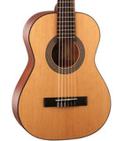 Cort Guitarra Clásica Natural Mate AC50 OP con Funda, Serie Classic Mini