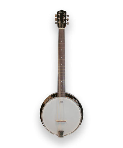 Caraya Banjo 6 Cuerdas Natural BJ-003, 18 Templadores