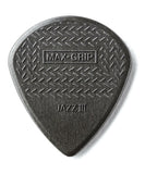 Dunlop Púas Max Grip Jazz III 471R3C(24) 1.38mm, Gris con 10 piezas