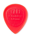 Dunlop Púas Stubby Jazz 474R1.0(24) 1.00mm, Rojo con 10 piezas