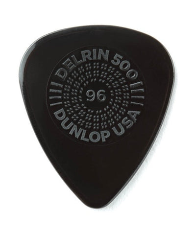 Dunlop Púas Prime-Grip Delrin 500 450B.96(36) .96mm, Negro con 10 piezas