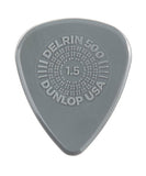 Dunlop Púas Prime-Grip Delrin 500 450B1.50(36) 1.50mm, Gris con 10 piezas