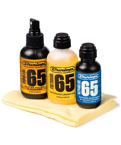 Dunlop Juego de Mantenimiento 6504 "System 65 Guitar Tech Kit" para Guitarra,