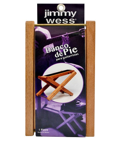 Jimmy Wess Banco Pie JWBG para Guitarrista, Madera