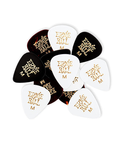 Ernie Ball Púas Standard 9178(12) Medium Varios Colores con 12 piezas