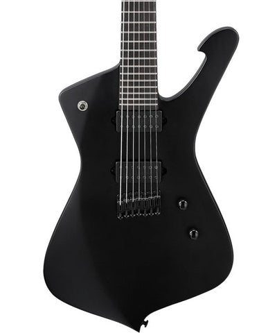 “Exclusiva en Repertorio Wagner Online” Ibanez Guitarra Eléctrica Negro Mate ICTB721-BKF con Funda, Serie Iceman Iron Label