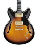 "Exclusiva en Repertorio Wagner Online" Ibanez Guitarra Eléctrica Amarillo Antiguo/Sombreado Negro JSM10-VYS con Estuche, John Scofield