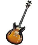 "Exclusiva en Repertorio Wagner Online" Ibanez Guitarra Eléctrica Amarillo Antiguo/Sombreado Negro JSM10-VYS con Estuche, John Scofield