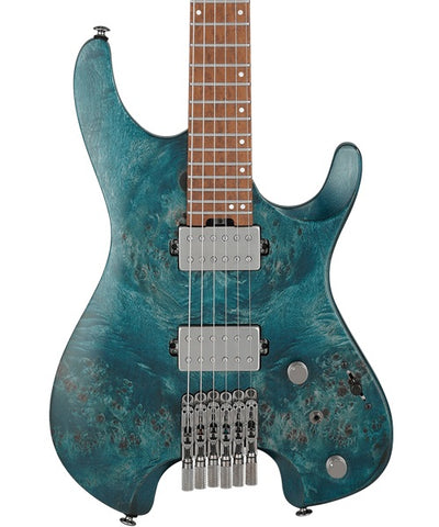"Exclusiva en Repertorio Wagner Online" Ibanez Guitarra Eléctrica Entintado Azul Mate Q52PB-COL con Funda, Serie Q