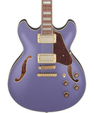 Ibanez Guitarra Eléctrica Purpura Metálico Mate AS73G-MPF, Serie Artcore