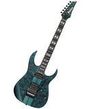 “Exclusiva en Repertorio Wagner Online” Ibanez Guitarra Entintado Azul Mate RGT1220PBK-COL con Funda, Serie RG Premium
