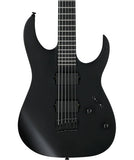 "Exclusiva en Repertorio Wagner Online" Ibanez Guitarra Eléctrica Negro Mate RGRTBB21-BKF Baritono, Serie RG Iron Label