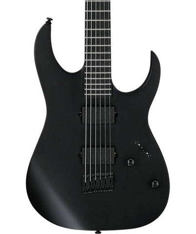 "Exclusiva en Repertorio Wagner Online" Ibanez Guitarra Eléctrica Negro Mate RGRTBB21-BKF Baritono, Serie RG Iron Label