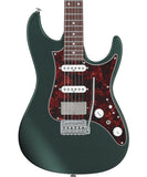 “Exclusiva en Repertorio Wagner Online” Ibanez Guitarra Eléctrica Verde Hiedra Metálico Mate AZ2204N-VGF con Estuche, Serie AZ Prestige