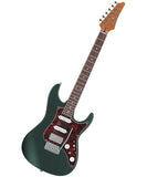 “Exclusiva en Repertorio Wagner Online” Ibanez Guitarra Eléctrica Verde Hiedra Metálico Mate AZ2204N-VGF con Estuche, Serie AZ Prestige