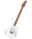 “Exclusiva en Repertorio Wagner Online” Ibanez Guitarra Eléctrica Blanco Perla AZ2204-PW con Estuche, Serie AZ Prestige