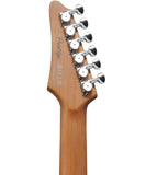 "Exclusiva en Repertorio Wagner Online" Ibanez Guitarra Eléctrica Turquesa AZ2203N-ATQ con Estuche, Serie Azes Prestige