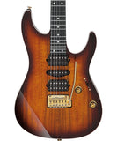 “Exclusiva en Repertorio Wagner Online” Ibanez Guitarra Eléctrica Entintado Café/Sombreado Café AZ47P2K-DEB con Funda, Serie AZ Premium