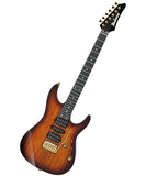 “Exclusiva en Repertorio Wagner Online” Ibanez Guitarra Eléctrica Entintado Café/Sombreado Café AZ47P2K-DEB con Funda, Serie AZ Premium