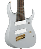 “Exclusiva en Repertorio Wagner Online” Ibanez Guitarra Eléctrica 8 Cuerdas Plata Mate RGDMS8-CSM, Serie RGD Axe Design Lab