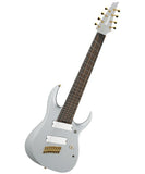 “Exclusiva en Repertorio Wagner Online” Ibanez Guitarra Eléctrica 8 Cuerdas Plata Mate RGDMS8-CSM, Serie RGD Axe Design Lab